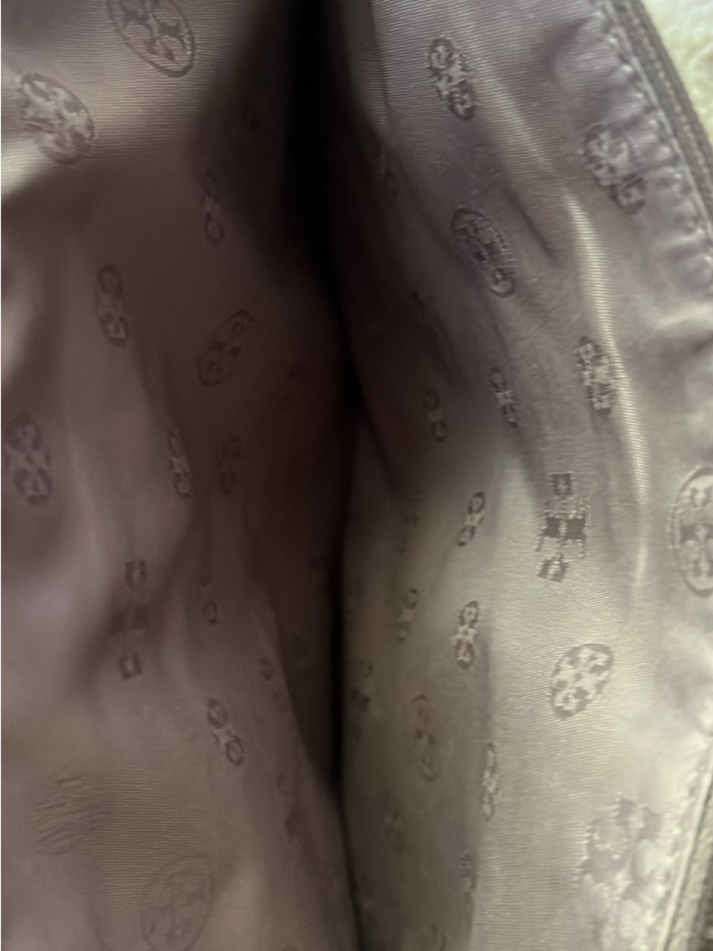 Tory Burch Canvas and Brown Leather Tote Bag - Picture 5 of 5